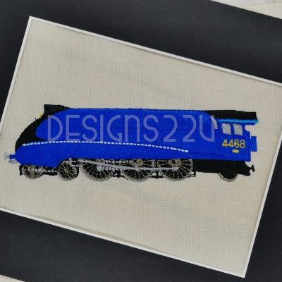 British Steam Engine Machine Embroidery Design for 4x4 and 5x7 hoops