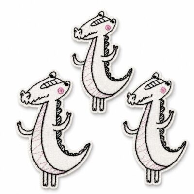 Small Crocodile Doodle machine embroidery design for 4x4 hoop 3 sizes included
